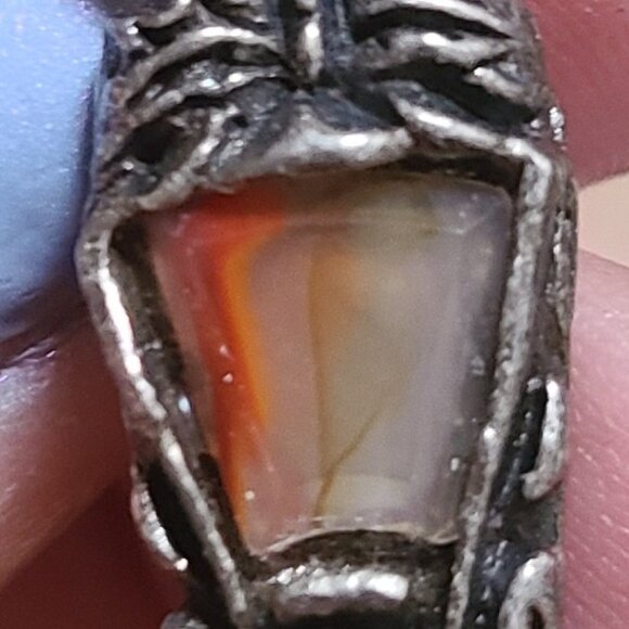 Scottish, Celtic Dirk Pin with Turquoise Agate...pewter - Picture 4 of 6